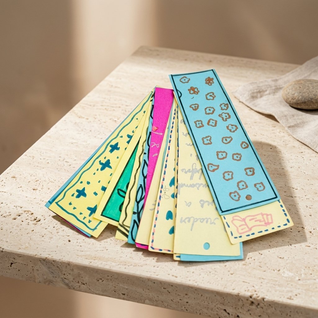 Hand-Drawn Artistic Bookmarks