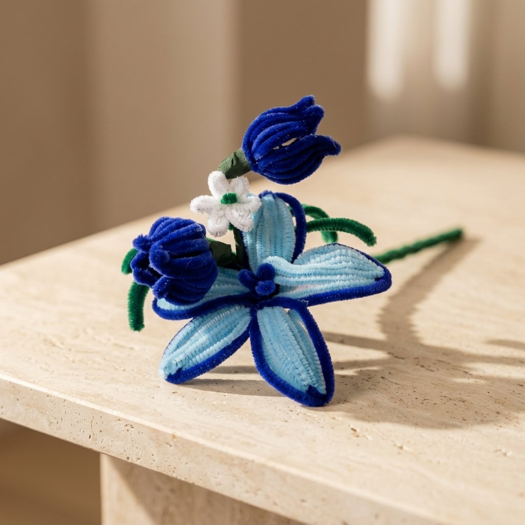 Bluebell Pipe Cleaner Stem